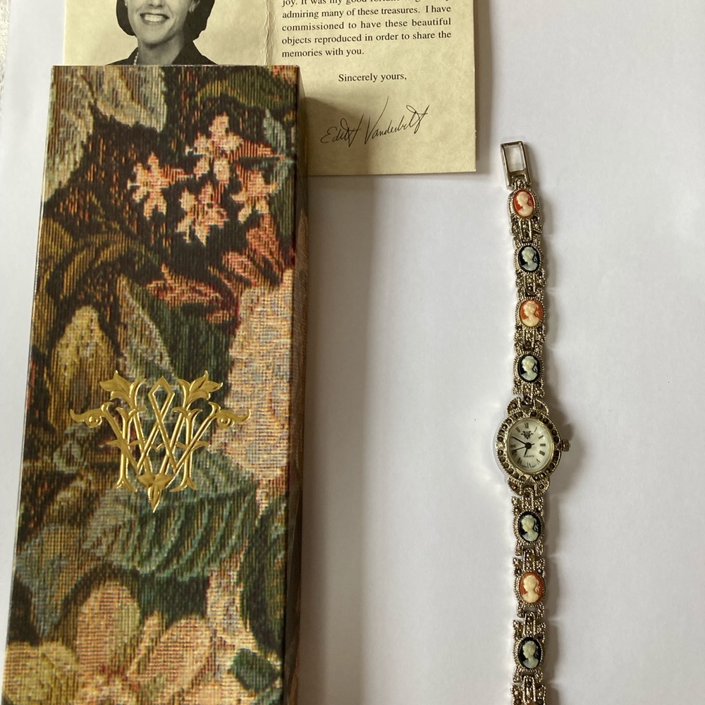 Edith Vanderbilt Watch with small watch band cameos
